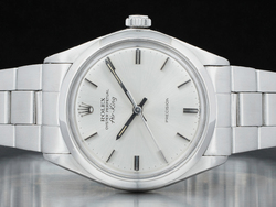 Rolex Air-King 34 Argento Oyster 5500 Silver Lining